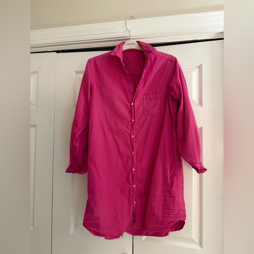 Frank & Eileen Vibrant Pink Shirt